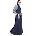 Sports  Abaya with hood jersey - Navy Blue